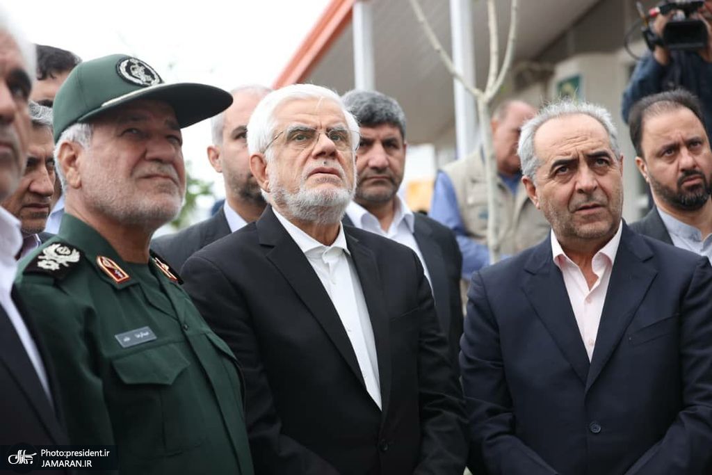 عارف از طرح انتقال آب ارس بازدید کرد (3)