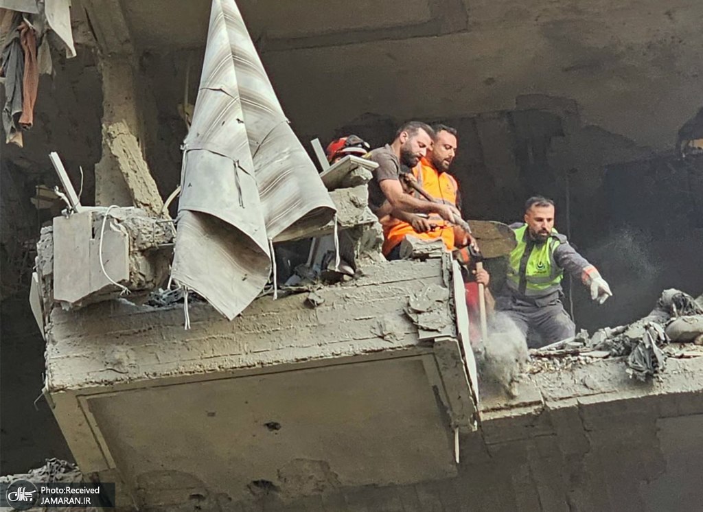 تصاویر دیگری از حمله رژیم صهیونیستی به ضاحیه جنوبی بیروت (4)