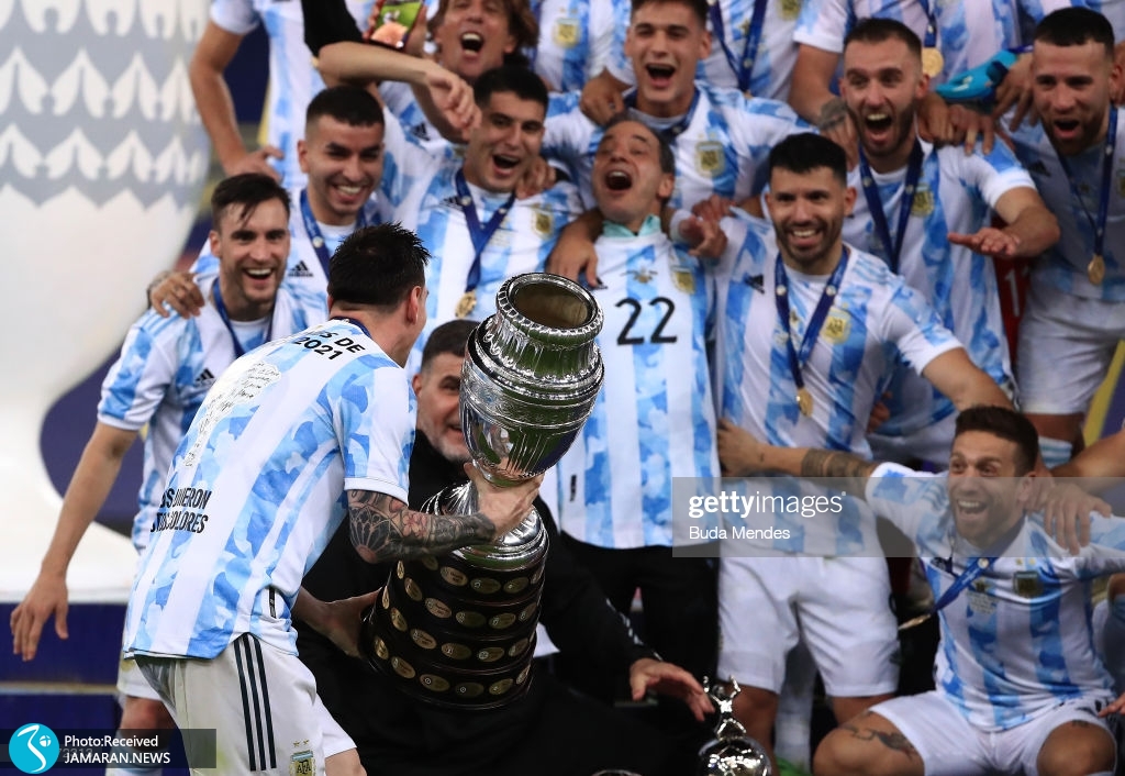 جشن قهرمانی آرژانتین در کوپا آمه ریکا