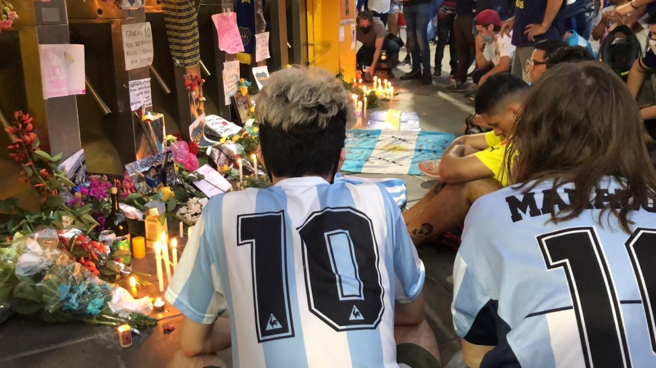 مردم آرژانتین به یاد مارادونا
