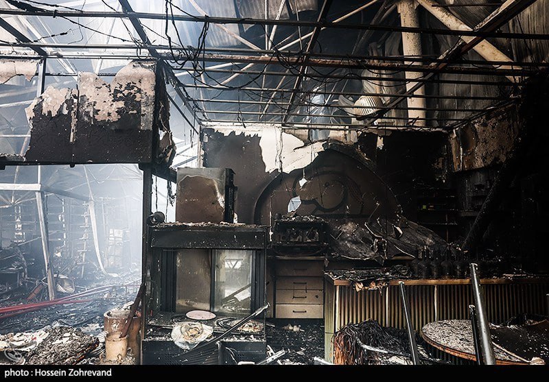 تصاویری از بازارچه جنت در تهران پس از آتش سوزی امروز (4)