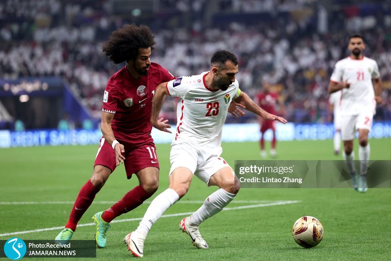 فینال جام ملت های آسیا ۲۰۲۳ تیم ملی فوتبال قطر اردن تیم ملی فوتبال اردن قطر