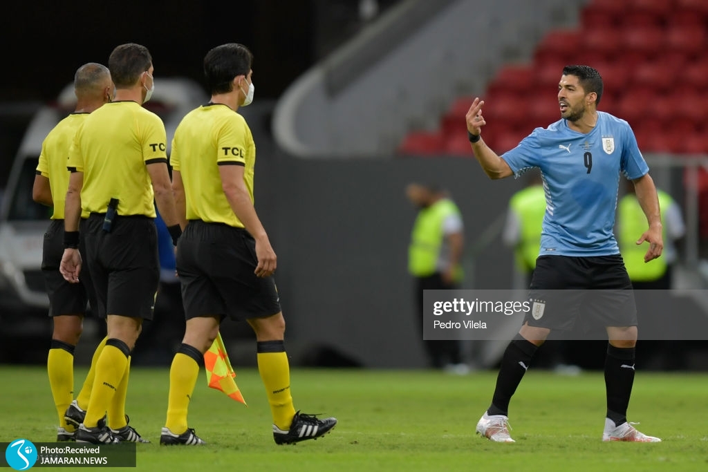 کوپا آمه ریکا ۲۰۲۱ - تیم فوتبال اروگوئه و آرژانتین لوئیس سوارس