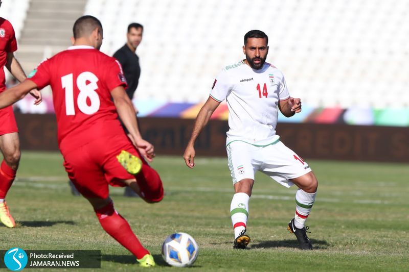 سامان قدوس تیم ملی فوتبال ایران لبنان انتخابی جام جهانی