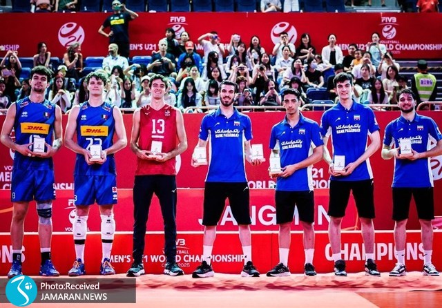 متین حسینی والیبال جوانان جهان