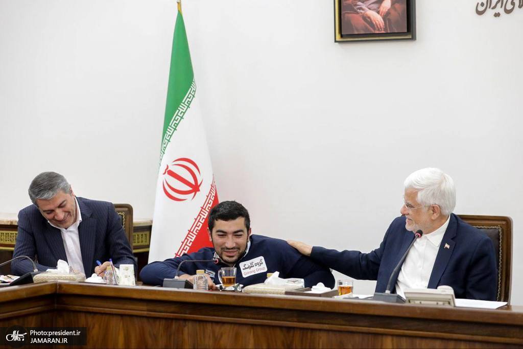 عارف در دیدار مدالآوران پارادو و میدانی قهرمانی جهان (2)