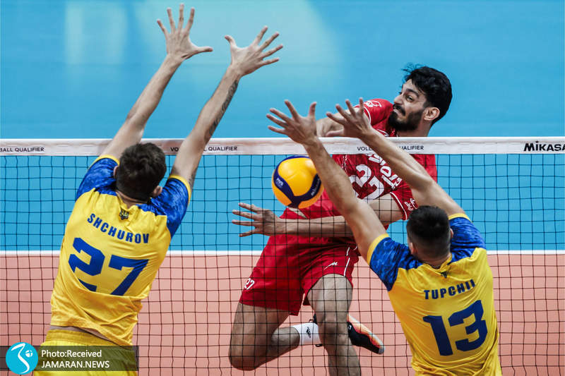 محمد ولی زاده والیبال انتخابی المپیک 2024 تیم ملی والیبال ایران اوکراین