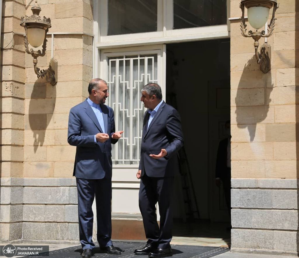 دیدار محمد اسلامی رئیس سازمان انرژی اتمی با امیرعبداللهیان وزیر امور خارجه (3)