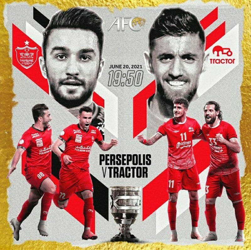 پوستر AFC برای دیدار پرسپولیس - تراکتور 