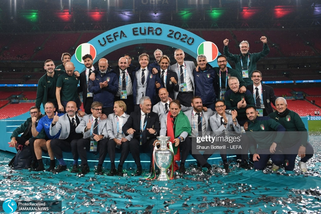 جشن قهرمانی ایتالیا در یورو