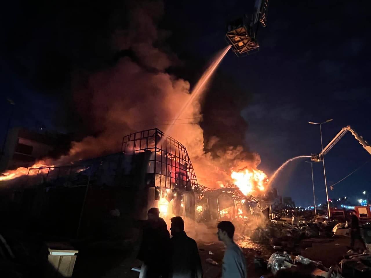 آتش سوزی بزرگ در بغداد (4)