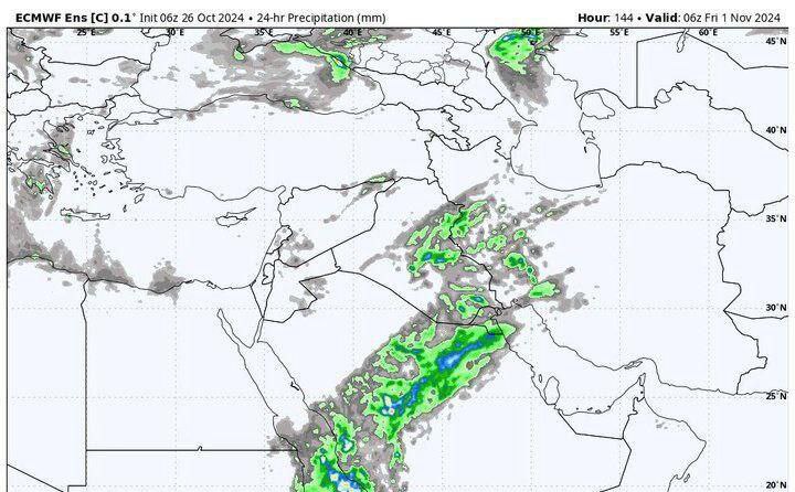 نقشه باران در ایران