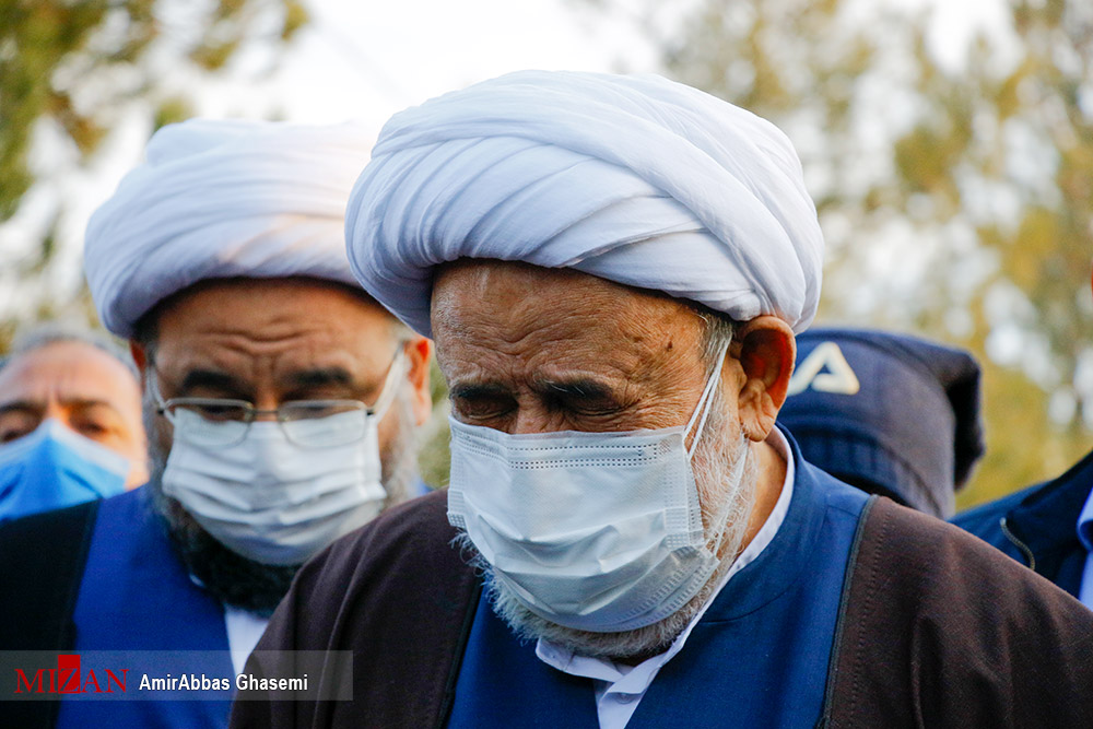 گزارش تصویری مراسم خاکسپاری علی انصاریان