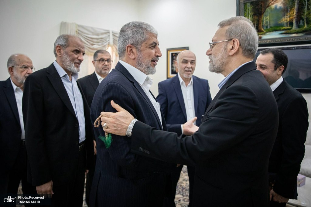 دیدار و گفتگو علی لاریجانی با جمعی از رهبران حماس در قطر  (5)