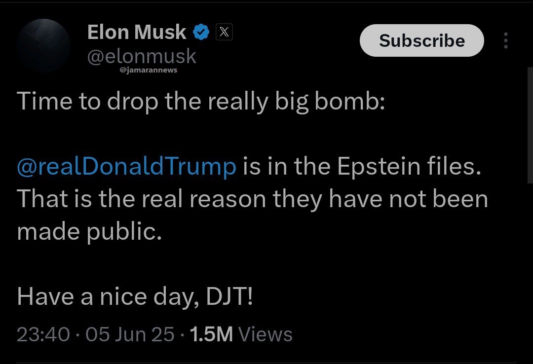 ایلان ماسک روی ترامپ بمب انداخت