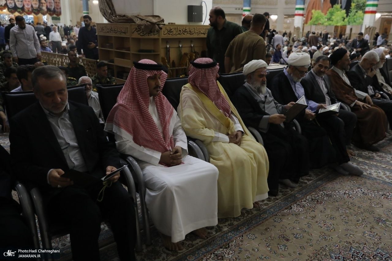 حضور سفیر عربستان در مراسم گرامیداشت آیت‌الله العظمی شبیری زنجانی  (2)