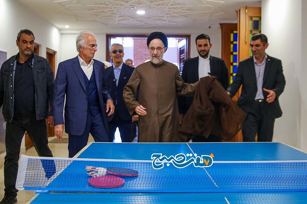 پینگ‌پنگ بازی کردن سیدمحمد خاتمی واقعی است (1)