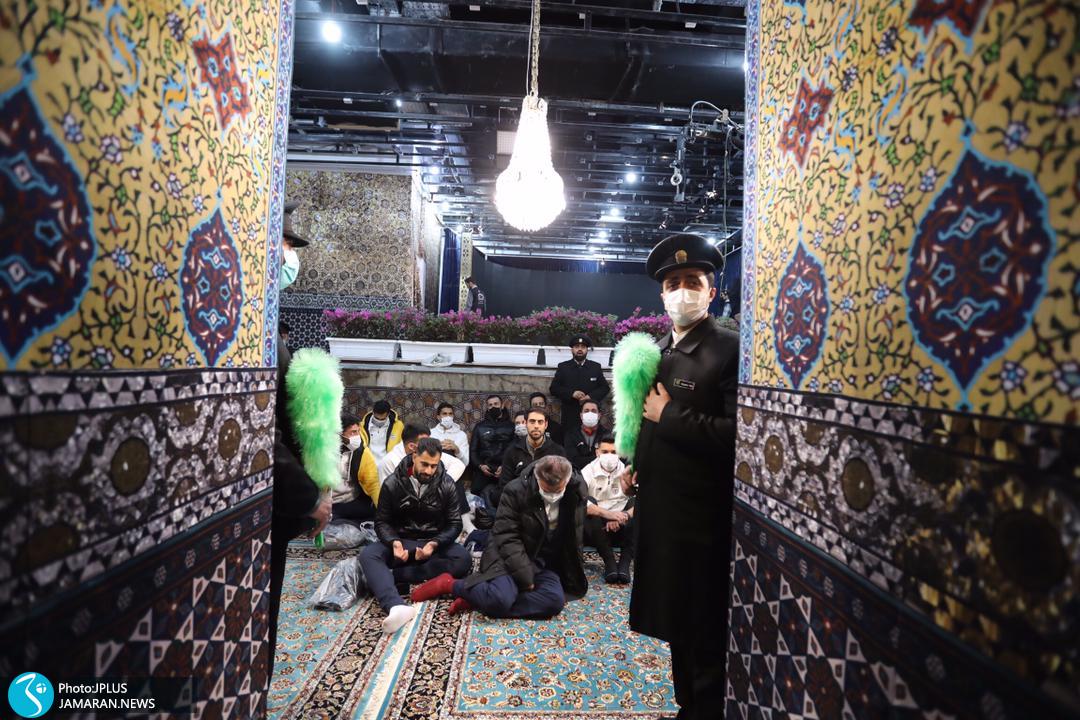 اسکوچیچ و بازیکنان تیم ملی در حرم مطهر رضوی