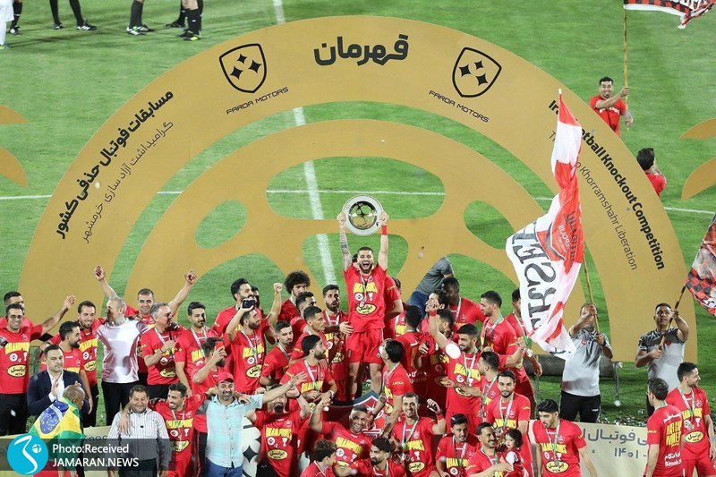 جشن قهرمانی پرسپولیس در جام حذفی