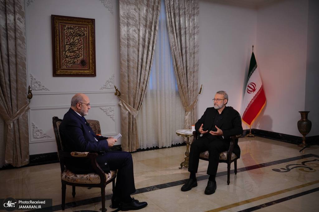 گفت و گوی علی لاریجانی با شبکه الیمادین در بیروت (6)