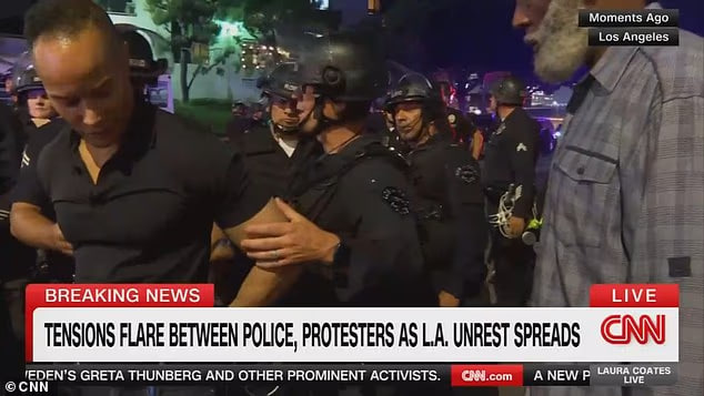  خبرنگار CNN در لس‌آنجلس بازداشت شد (4)