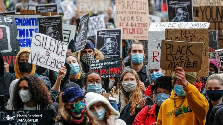 معترضان به مرگ جورج فلوید بار دیگر در شهرهای اروپا تظاهرات کردند