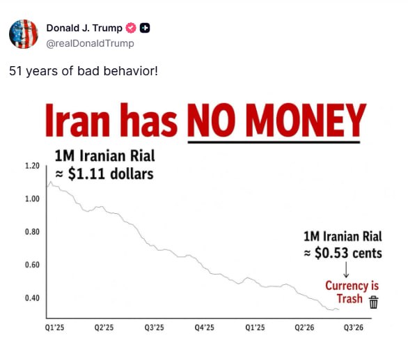حمله ترامپ به پول ایران