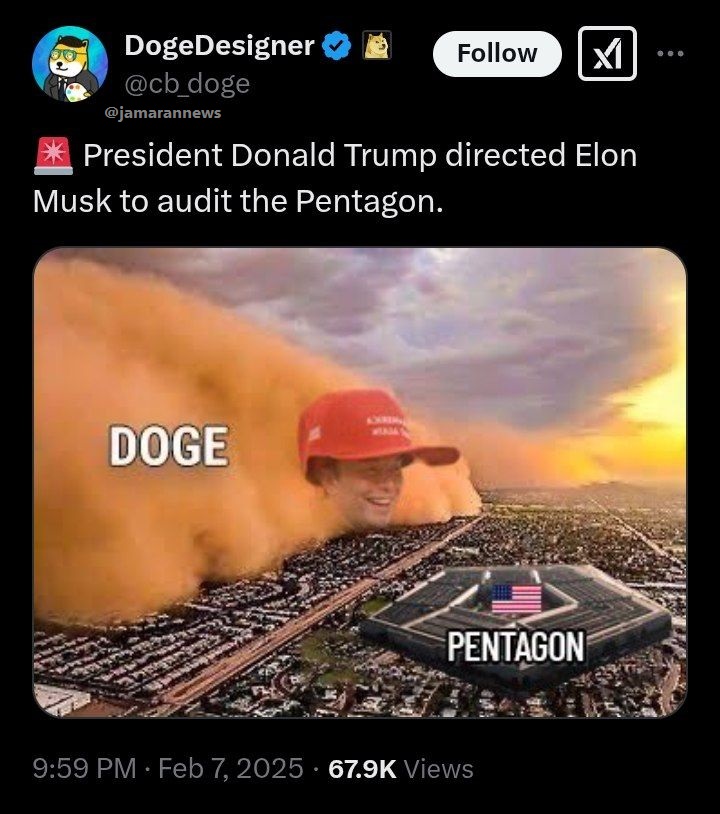 ایلان ماسک به پیشروی ادامه می دهد؛ نوبت پنتاگون شد