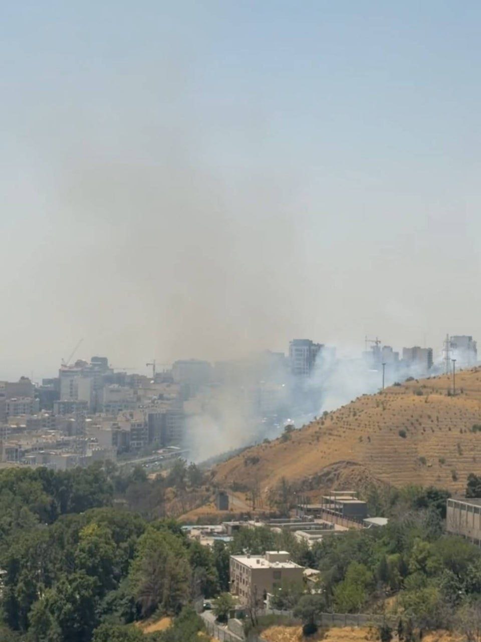 جزئیات دود مشاهده شده در شمال تهران