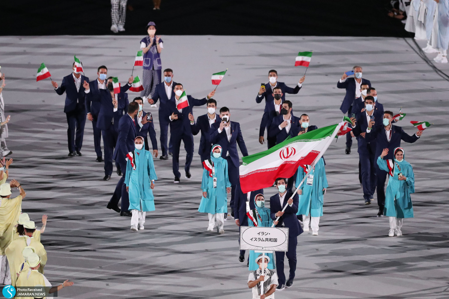 رژه کاروان ایران در المپیک