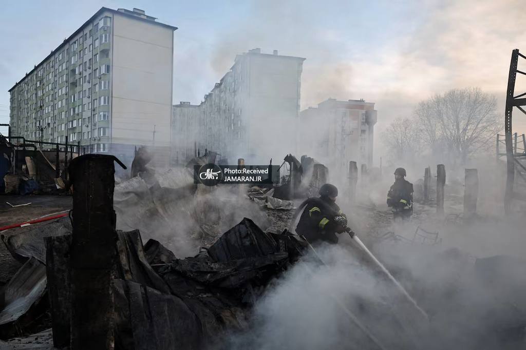 پهپادهای روسی به راهآهن پایتخت اوکراین حمله کردند جنگ اوکراین (3)