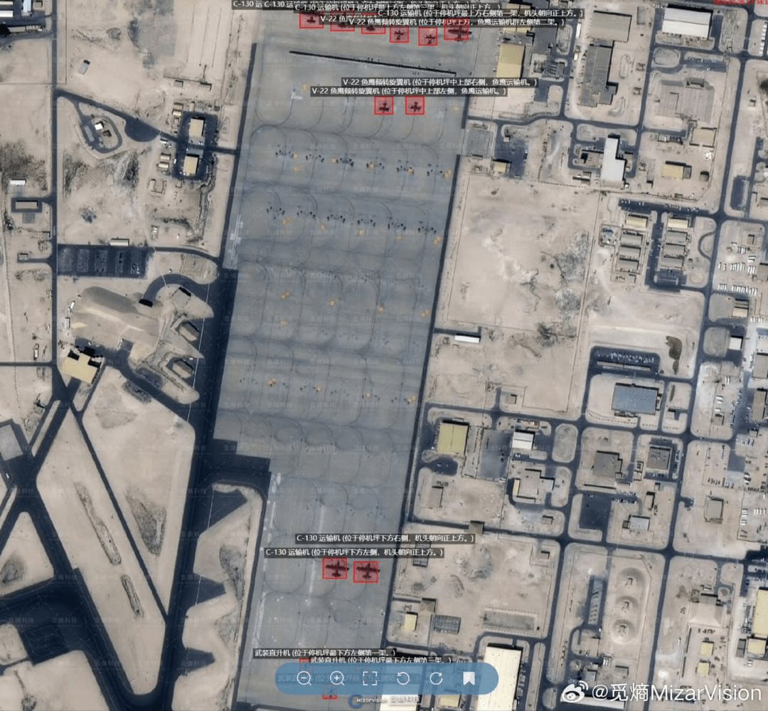 آمریکا عمده تجهیزات خود را از پایگاه العدید قطر خارج کرد (1)