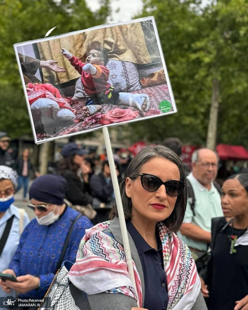 تظاهرات در پاریس برای همبستگی با مردم فلسطین (5)