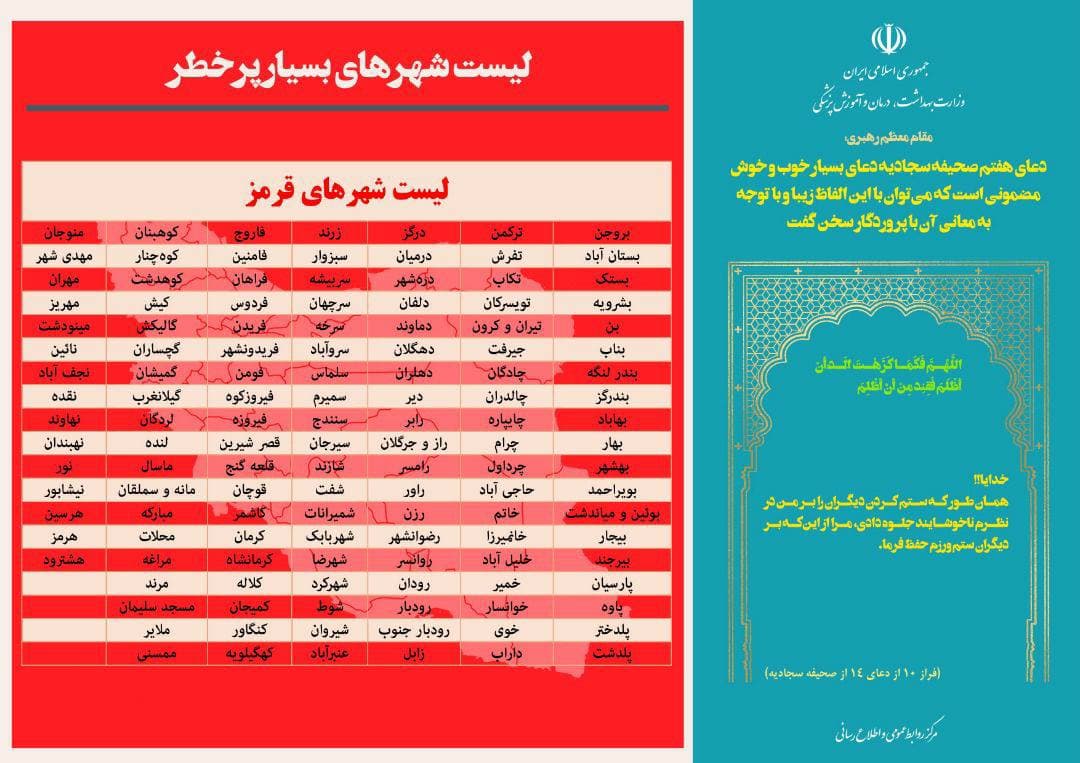 وضعیت کرونایی شهرها (2)