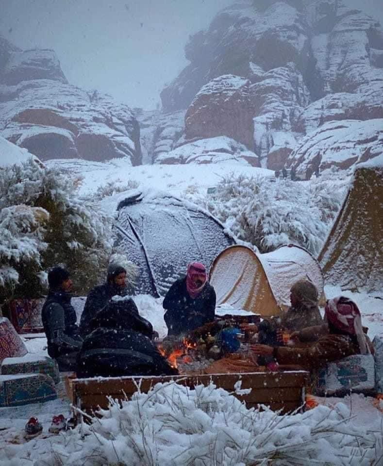 برف در عربستان (1)