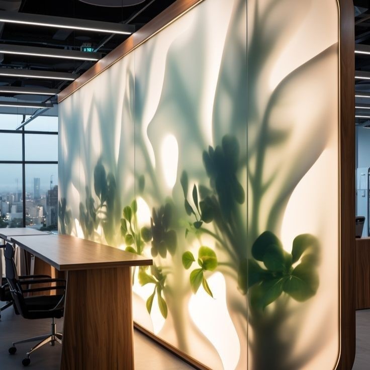 پارتیشن اداری با دیزاین بیوفیلیک (3)