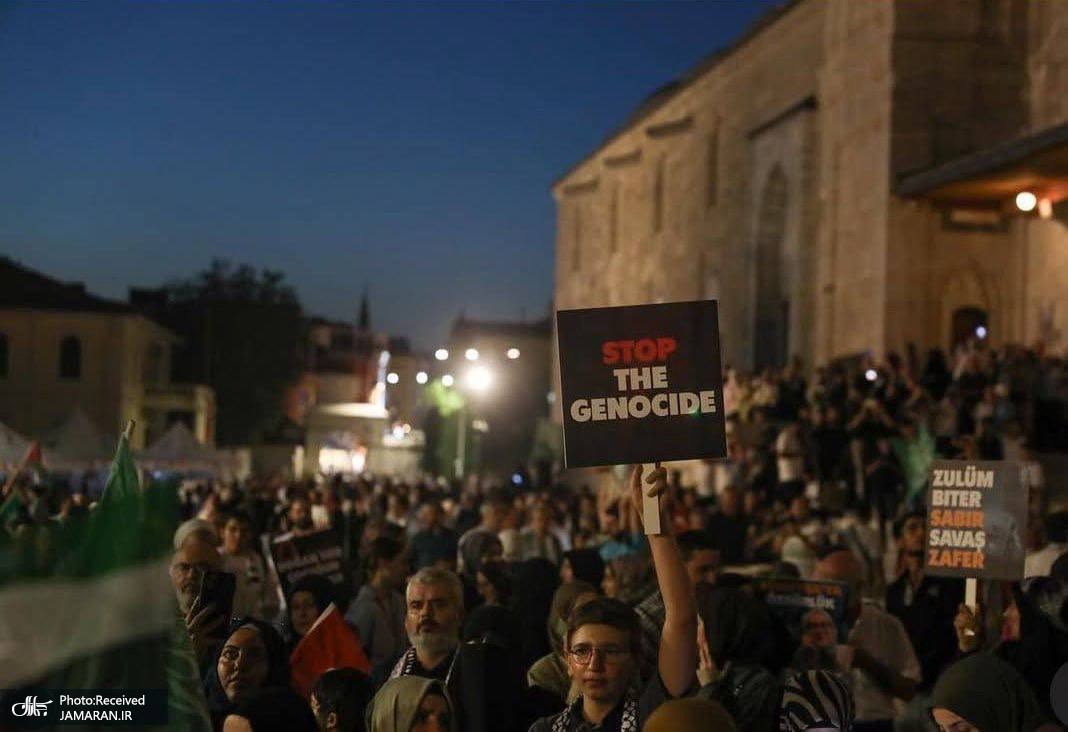 همبستگی مردم استانبول با فلسطینی ها (3)