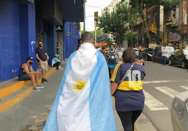 مردم آرژانتین به یاد مارادونا
