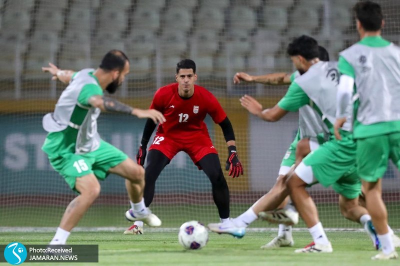 تمرین تیم ملی فوتبال ایران پیام نیازمند