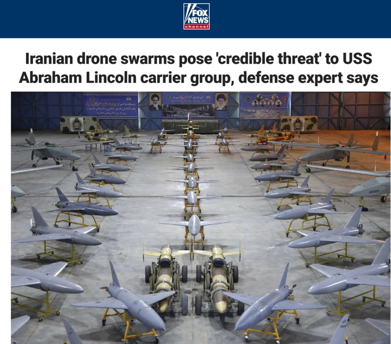 گزارش فاکس نیوز در مورد خطر پهپادهای ایران
