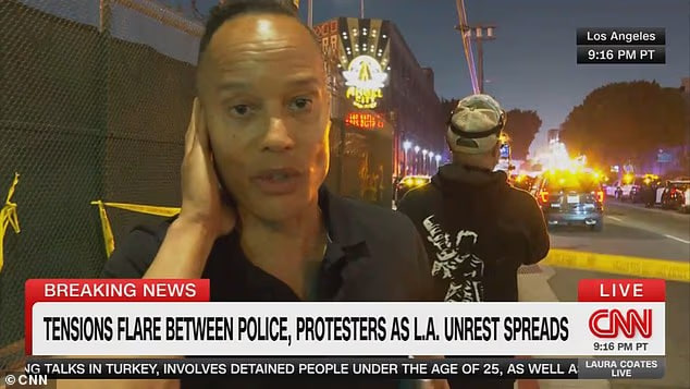  خبرنگار CNN در لس‌آنجلس بازداشت شد (3)