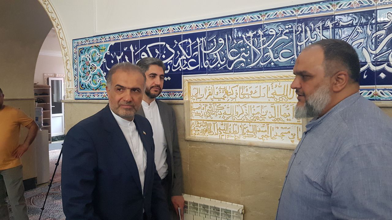 بازدید سفیر ایران در روسیه از مسجد جامع خامنه ماخاچ قلعه 3