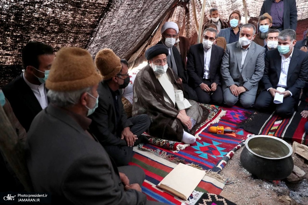 رئیسی به چادر عشایر سمنان رفت