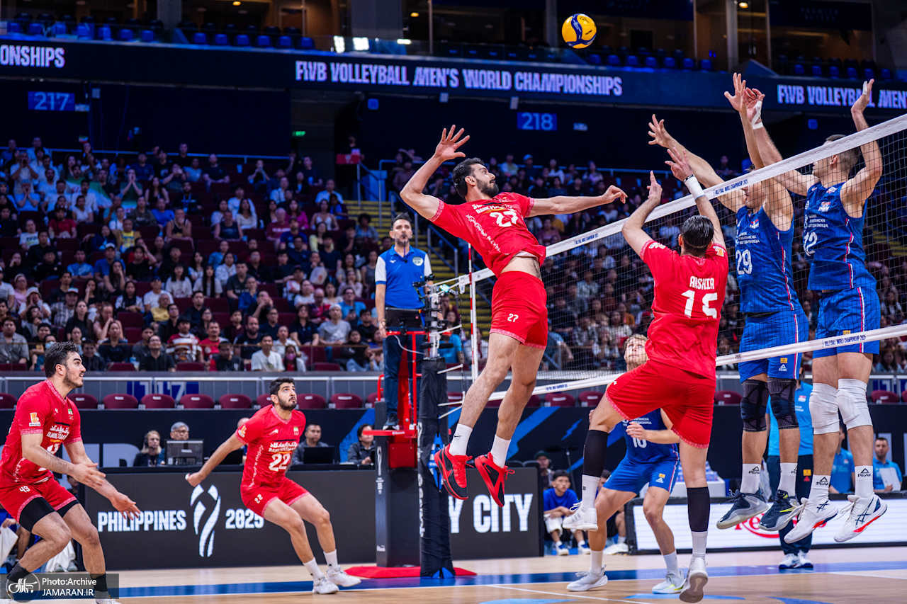 والیبال قهرمانی جهان 2025 تیم ملی والیبال ایران صربستان