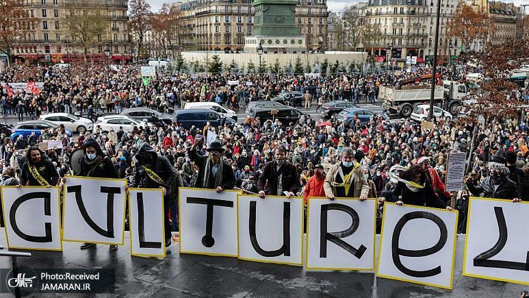 اعتراض کارکنان بخش فرهنگ و هنر فرانسه به قرنطینه