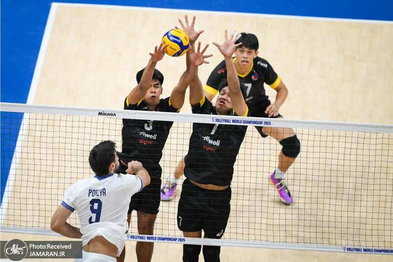 والیبال قهرمانی جهان ۲۰۲۵ تیم ملی والیبال ایران فیلیپین پوریا حسین خانزاده
