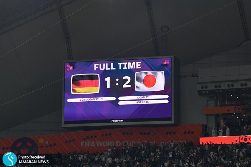 نتیجه 2 بر یک آلمان و ژاپن