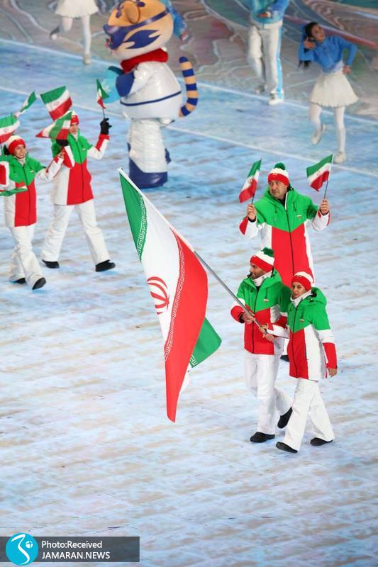 رژه کاروان ایران در بازی های آسیایی زمستانی هاربین ۲۰۲۵