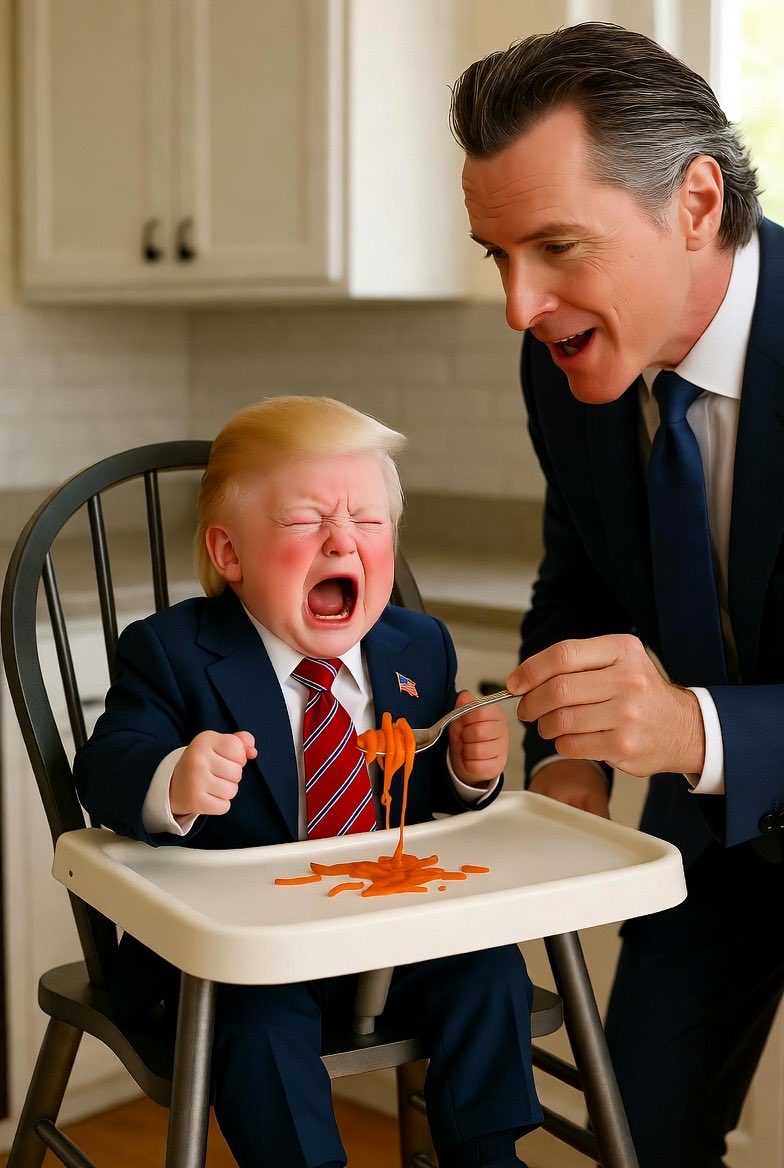 کنایه گوین نیوسام به ترامپ (4)