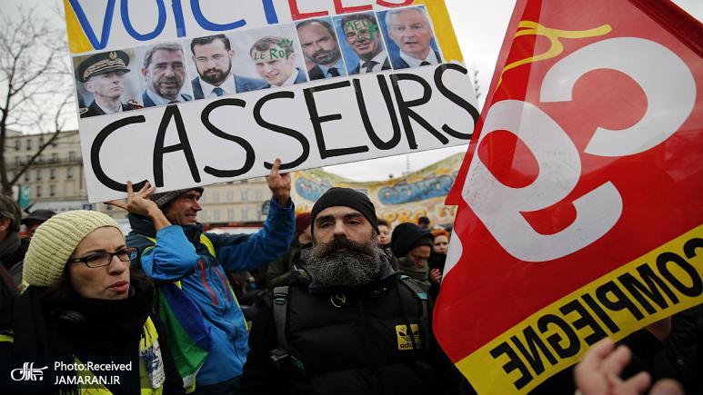 دستگیری دست‌کم ۱۵ نفر در شمال پاریس در جریان اعتراضات جلیقه‌ زردهای فرانسه